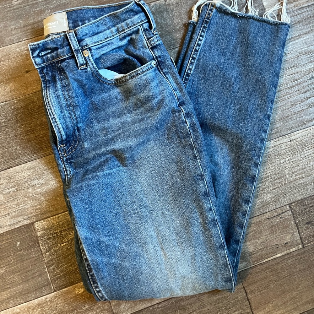 Everlane cheeky jeans- frayed hem
